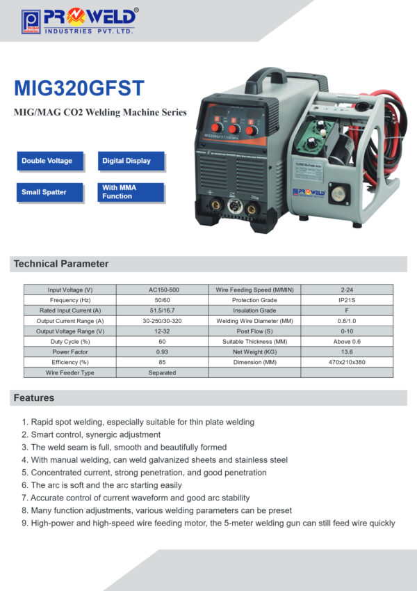 MIG 320GFST pdf MIG 320 GFST